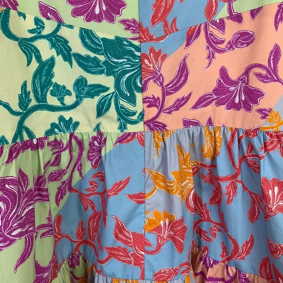 Derek Lam 10 Crosby Colette A-Line Dress Wmns 4 Multicolor Sleeveless V-Neck NWT - Picture 8 of 11